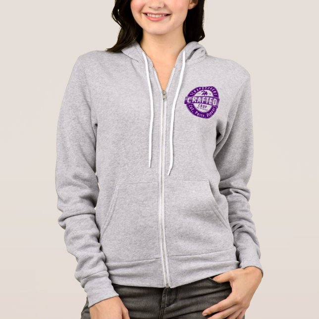 “Scrapbookers - Cut, Paste and Repeat” Hoodie (Front)
