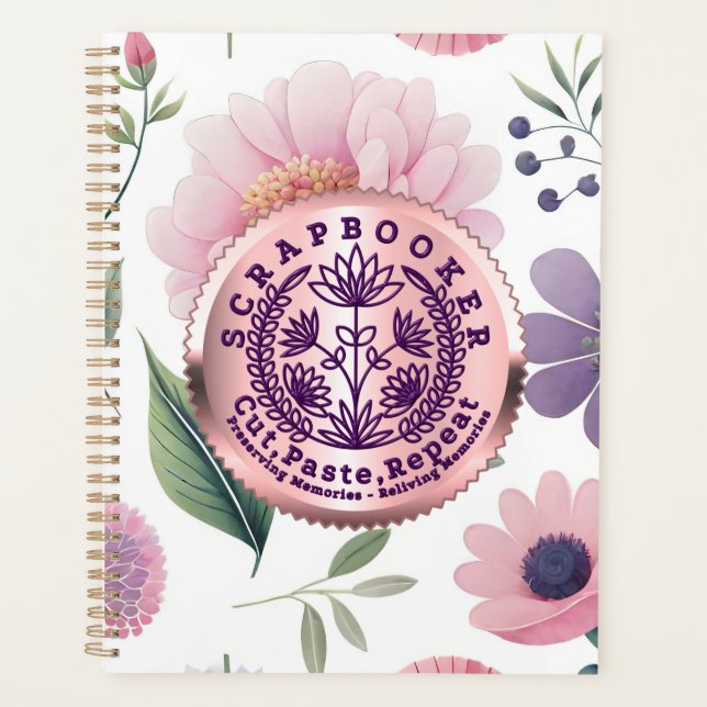Scrapbookers – Cut, Paste and Repeat Planner (Front)