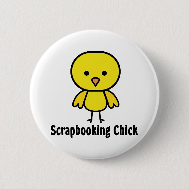 Scrapbooking Chick 6 Cm Round Badge (Front)