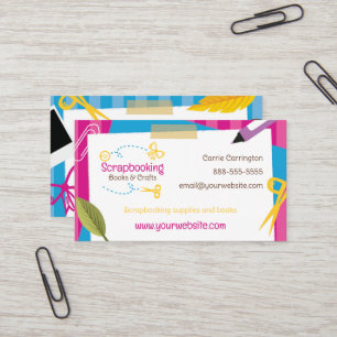 Scrapbooking Crafts Business Card