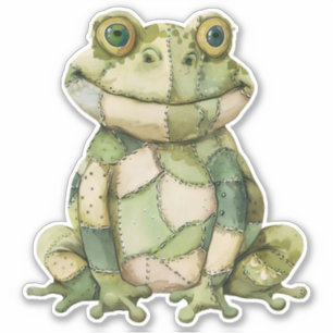 Scrapbooking Frog Sticker