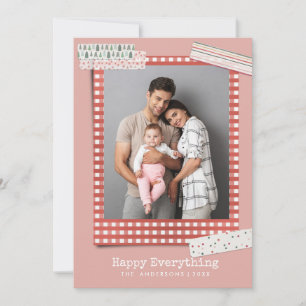 Scrapbooking Holidays   Festive 3 photo Holiday Card