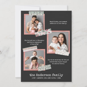 Scrapbooking Holidays Year in review 3 photos Card