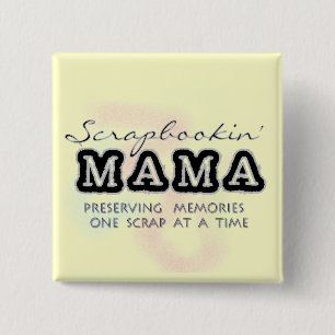 Scrapbooking Mama Tshirts and Gifts 15 Cm Square Badge