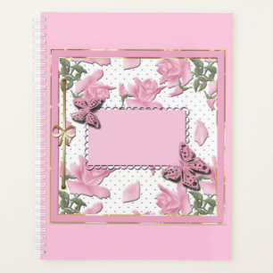 Scrapbooking pink planner