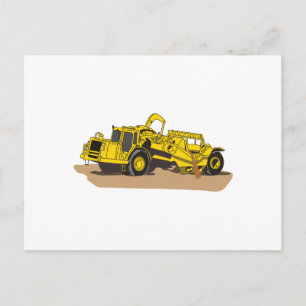 Scraper Truck Postcard
