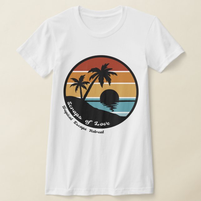 Scraps of Love Tropical Escape T-Shirt (Laydown)