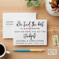 Scratch card Lottery Ticket modern Wedding favour