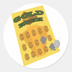 Scratch Off Classic Round Sticker