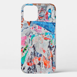 Scratched advertisingtexture,background,poster,art iPhone 12 case