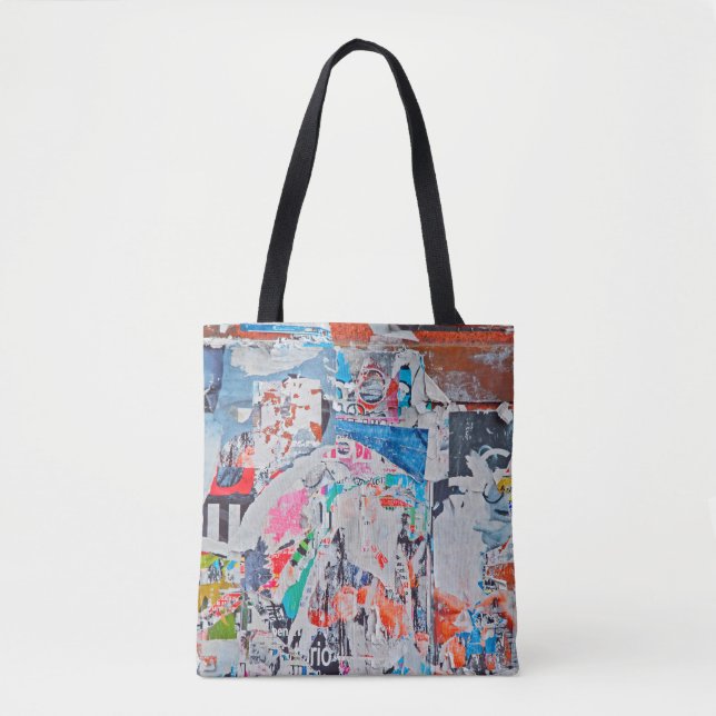 Scratched advertisingtexture,background,poster,art tote bag (Front)
