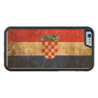 Scratched and Worn Vintage Croatian Flag