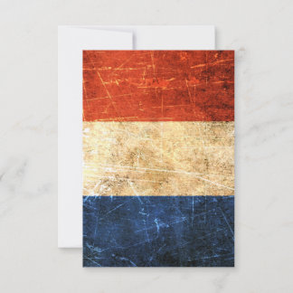Scratched and Worn Vintage French Flag