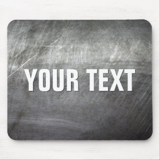Scratched Brushed Metal Texture Mouse Pad