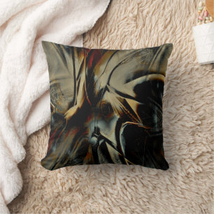 Scratched dark satin texture rumpled virtual cloth cushion