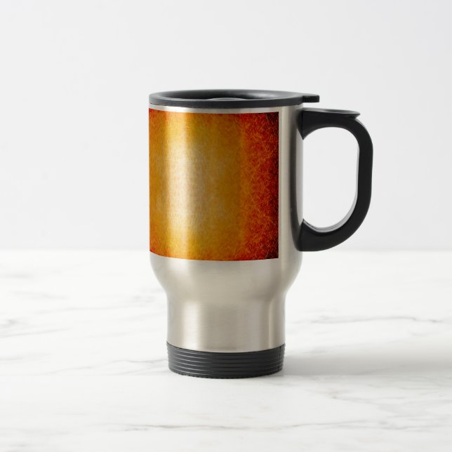 Scratched glowing fireball travel mug (Right)