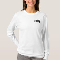 'Scratched' Logo Women's Long Sleeve