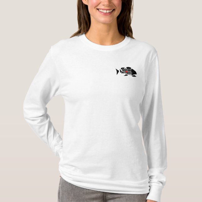 'Scratched' Logo Women's Long Sleeve T-Shirt (Front)