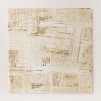 Scratched paper: old newspaper background. jigsaw puzzle