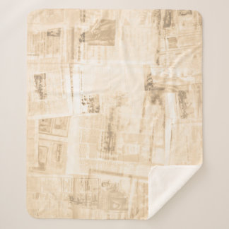 Scratched paper: old newspaper background. sherpa blanket