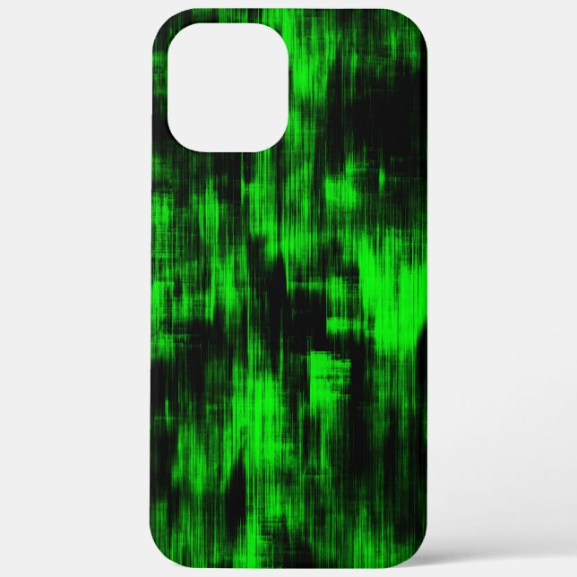 Scratched stains in flashy green and strong dark   Case-Mate iPhone case (Back)