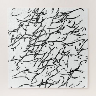Scratches in Black and White - 1 Jigsaw Puzzle