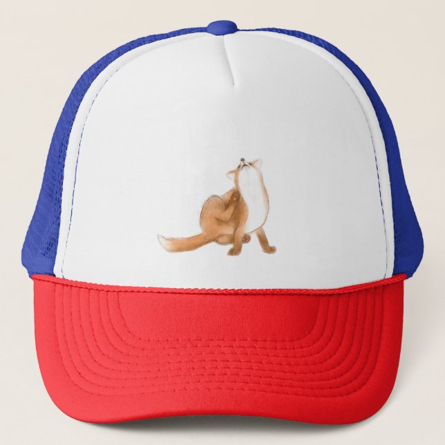 Scratching fox trucker hat (Front)