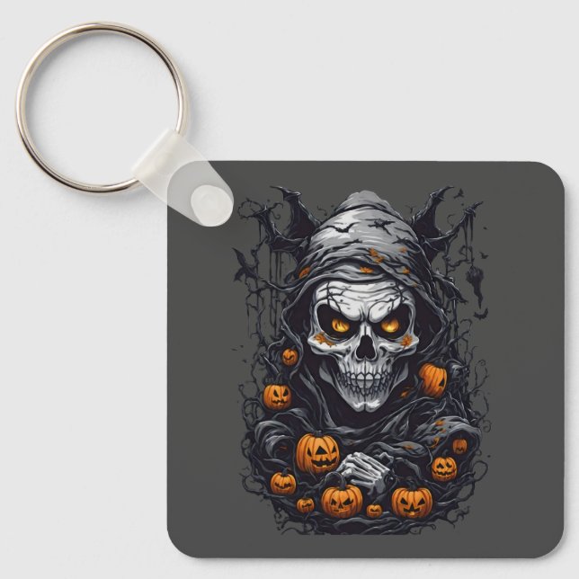 Scray Halloween Key Ring (Front)