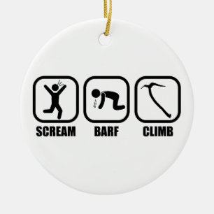 Scream Barf Climb Ceramic Tree Decoration
