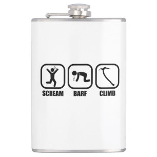 Scream Barf Climb Hip Flask