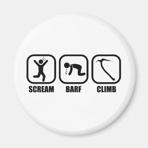 Scream Barf Climb Magnet