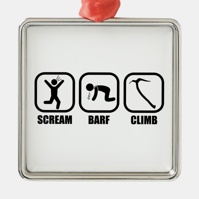 Scream Barf Climb Metal Tree Decoration (Front)