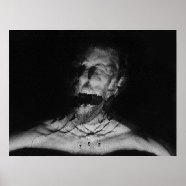 Scream black and white photograph poster (Front)