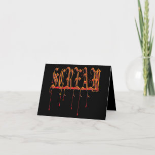 SCREAM Bloody Halloween Card