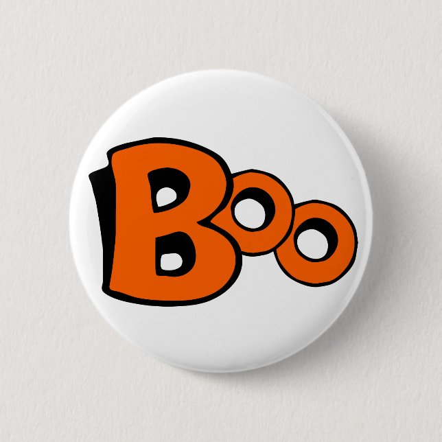 Scream Boo 6 Cm Round Badge (Front)