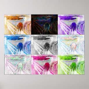 'Scream Collage' Poster