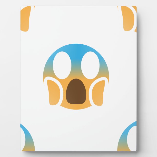 scream emoji plaque (Front)