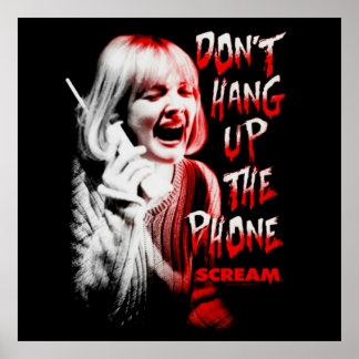 Scream horror casey becker dont hang up poster