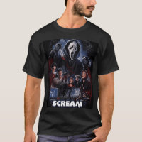 Scream horror movie artwork poster friends vintage