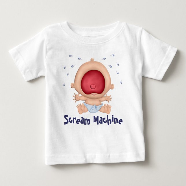 Scream Machine Bawling Baby humour - Boy T-Shirt (Front)