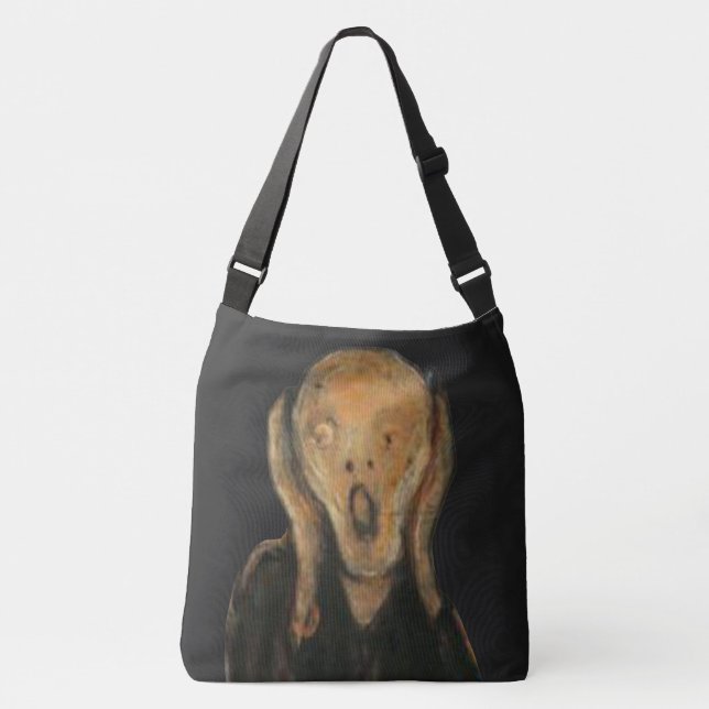Scream Monster Halloween Trick or Treat Tote Bag (Front)
