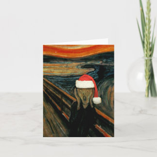 Scream Santa Note Card