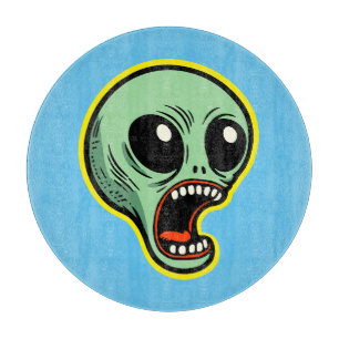 Screaming Alien Cutting Board