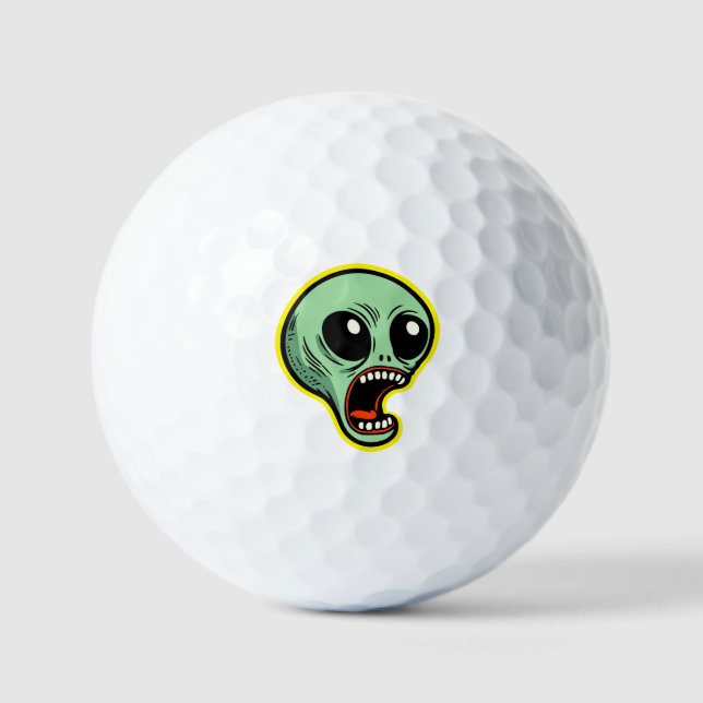 Screaming Alien Golf Balls (Front)