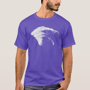 Screaming Bald Eagle in White T-Shirt