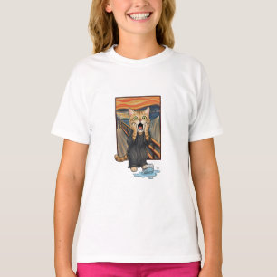 Screaming Cat Funny Parody Kids T-Shirt
