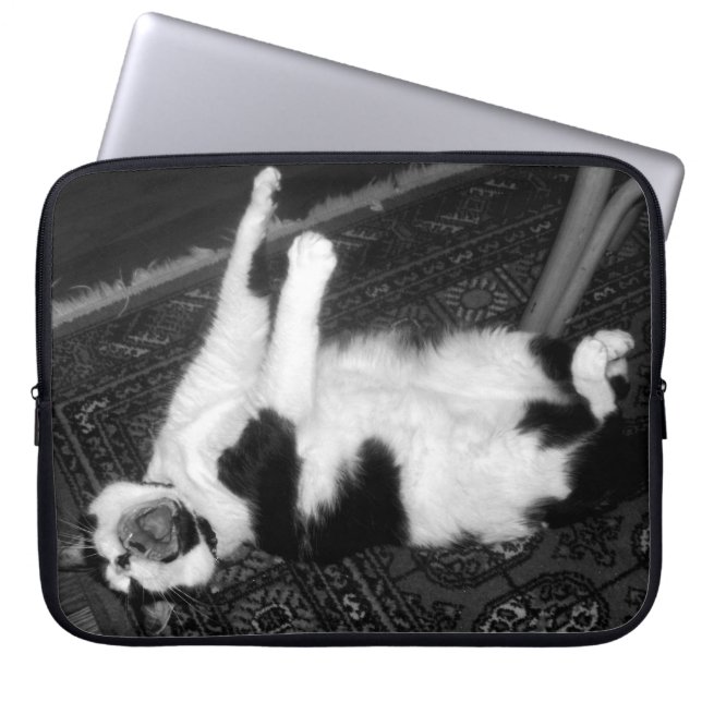 Screaming Cat Laptop Sleeve (Front)