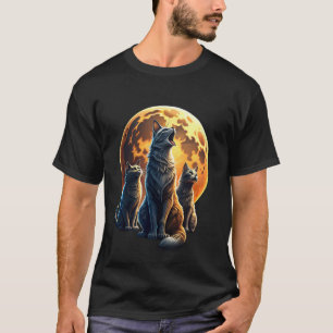 Screaming Cats Meme Kitten Three Cat Howling At Mo T-Shirt