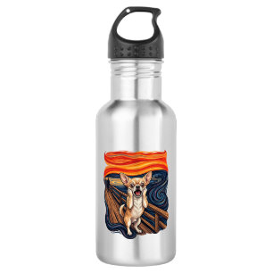 Screaming Chihuahua Dog Scream Bridge_1 532 Ml Water Bottle