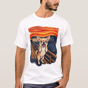 Screaming Chihuahua Dog Scream Bridge_1 T-Shirt